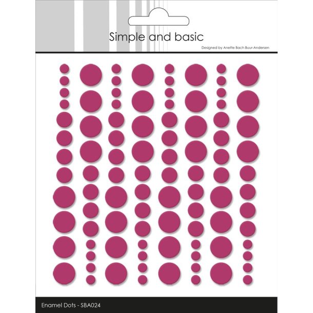 Simple and Basic: Enamel Dots "Wine" 