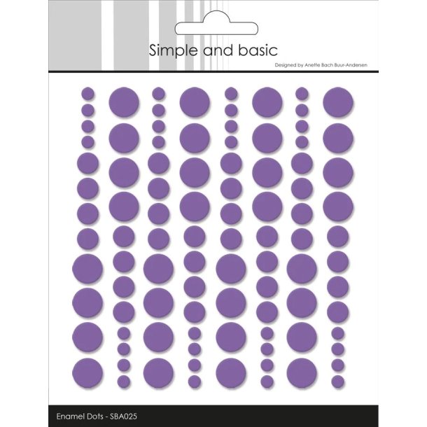 Simple and Basic: Enamel Dots "Purple" 
