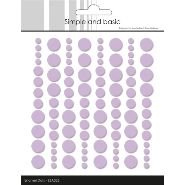 Simple and Basic: Enamel Dots "Light Purple" 
