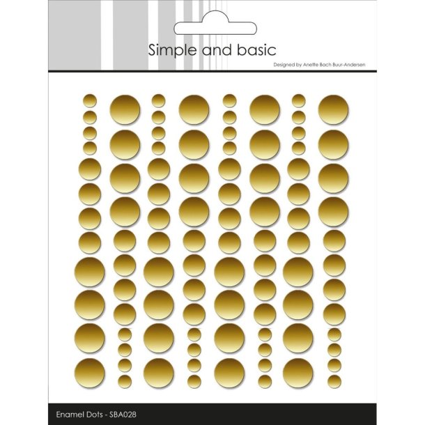 Simple and Basic: Enamel Dots "Metallic Gold - Matte" 