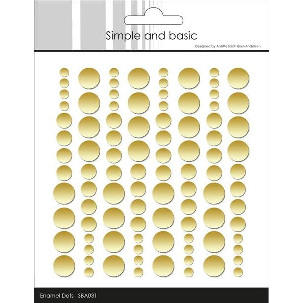 Simple and Basic: Enamel Dots "Metallic Pale Gold - Matte" 
