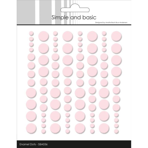 Simple and Basic: Enamel Dots "Light Pink" 