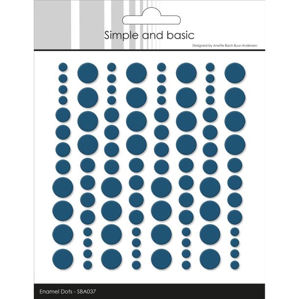 Simple and Basic: Enamel Dots "Jeans Blue" 