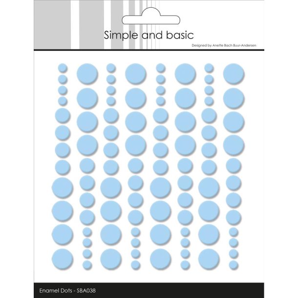 Simple and Basic: Enamel Dots "Medium Blue" 