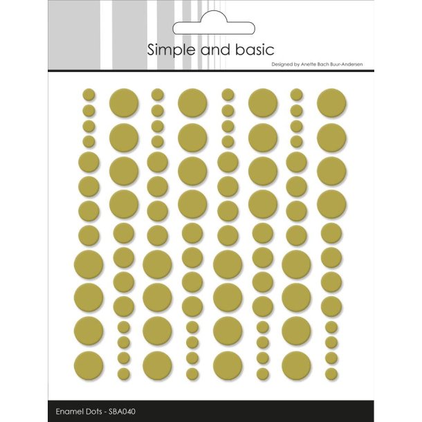 Simple and Basic: Enamel Dots "Olive" 