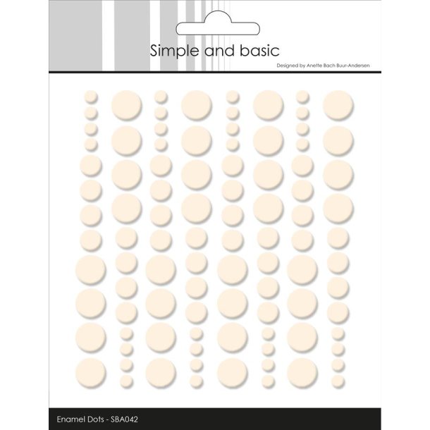 Simple and Basic: Enamel Dots "Nougat" 
