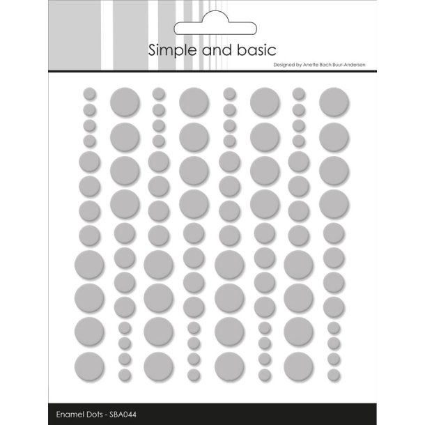 Simple and Basic: Enamel Dots "Light Grey" 