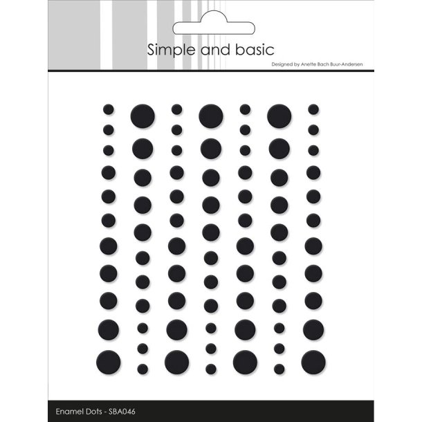 Simple and Basic: Matte Enamel Dots "Black" 