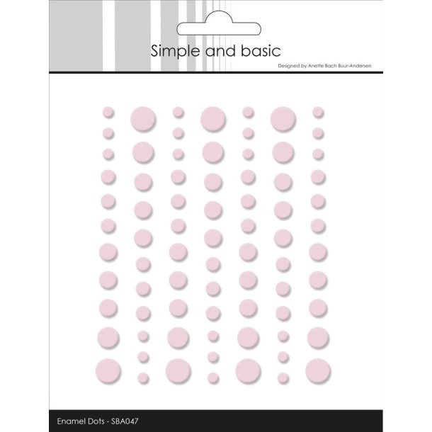 Simple and Basic: Matte Enamel Dots "Light Pink" 