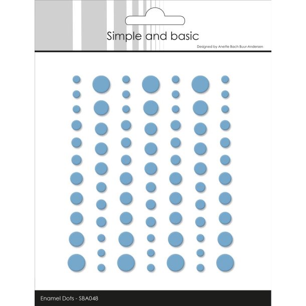 Simple and Basic: Matte Enamel Dots "Light Blue" 