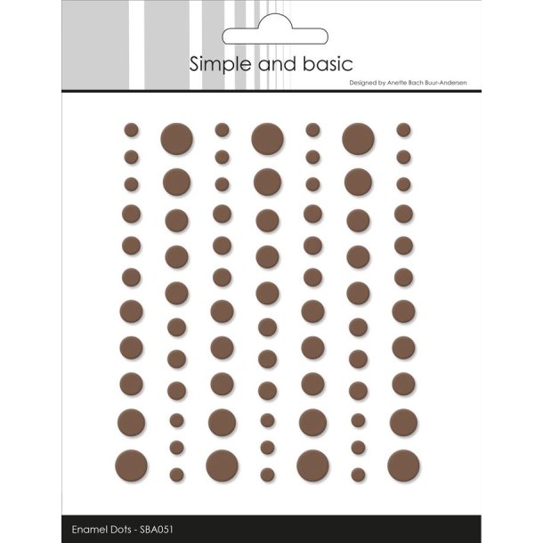 Simple and Basic: Matte Enamel Dots "Coffee" 