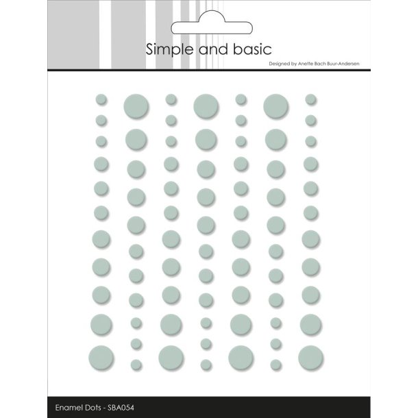 Simple and Basic: Matte Enamel Dots "Eucalyptus" 