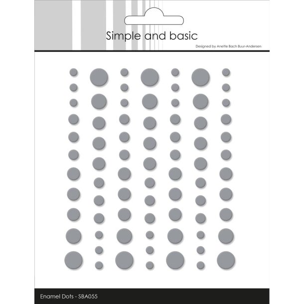 Simple and Basic: Matte Enamel Dots "Concrete" 