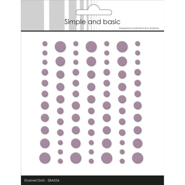 Simple and Basic: Matte Enamel Dots "Heather" 