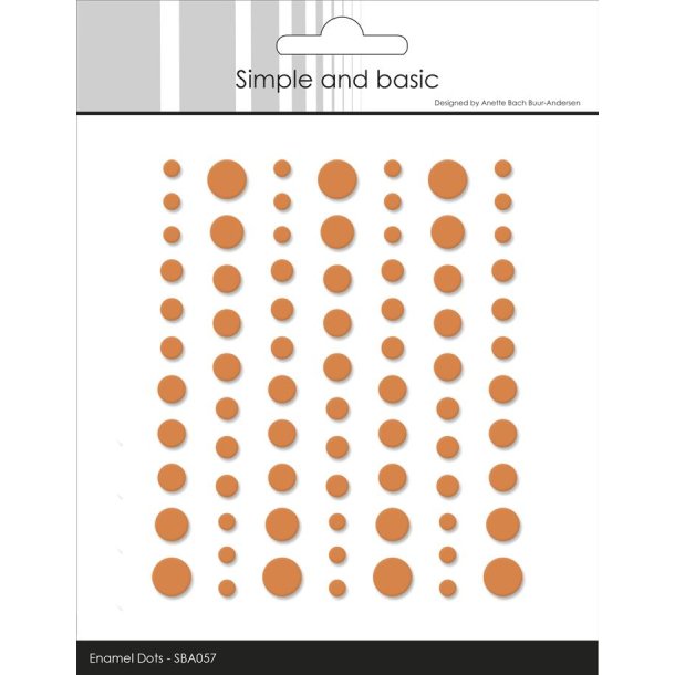 Simple and Basic: Matte Enamel Dots "Mandarine" 