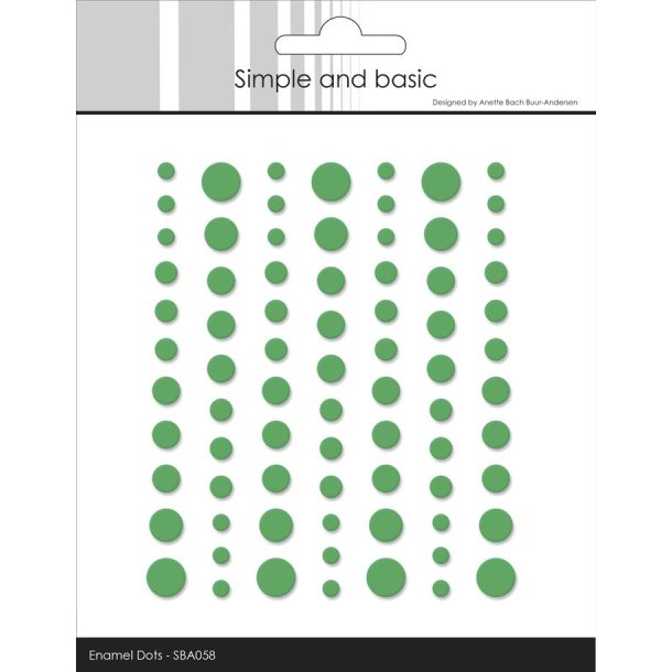 Simple and Basic: Matte Enamel Dots "Grass" 