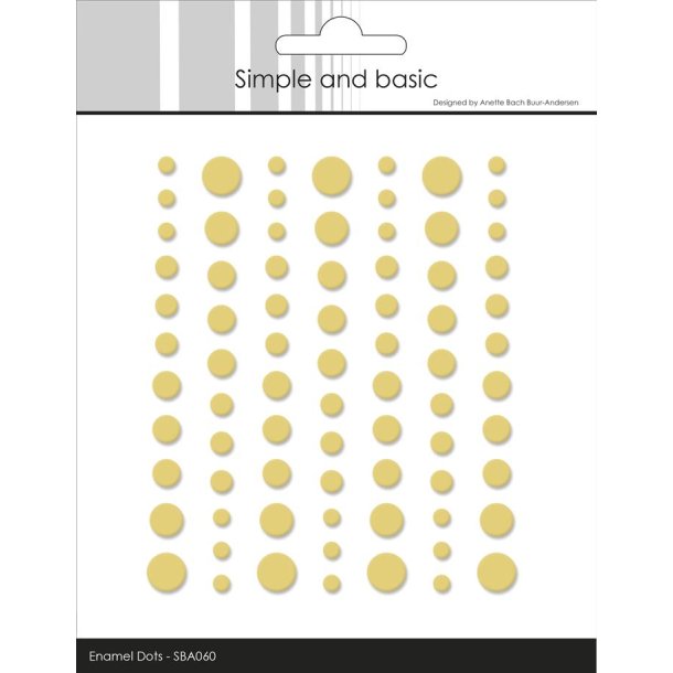 Simple and Basic: Matte Enamel Dots "Buttercup" 