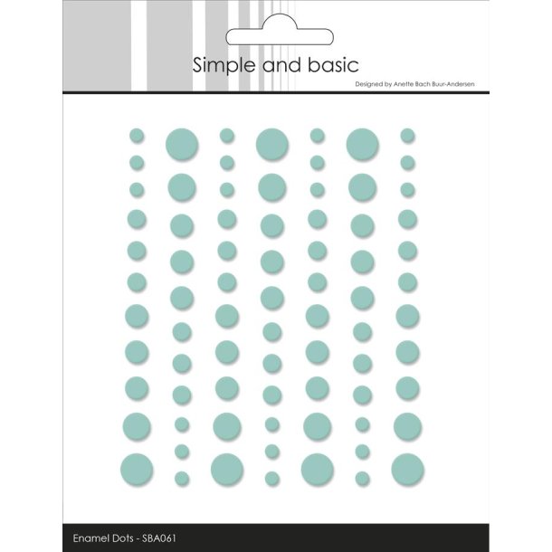 Simple and Basic: Matte Enamel Dots "Mint" 