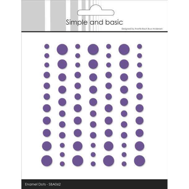 Simple and Basic: Matte Enamel Dots "Purple" 