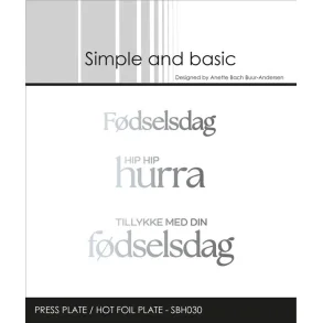 Simple and Basic: Press Plate/Hot Foil Plate 