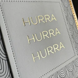 Simple and Basic: Press Plate/Hot Foil Plate "Hurra"  