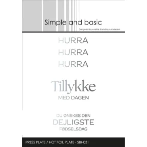 Simple and Basic: Press Plate/Hot Foil Plate 