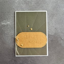 Simple and Basic Hot Foil Plate "Gldelig Jul"  