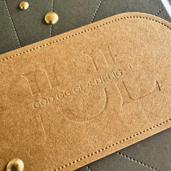 Simple and Basic Hot Foil Plate "Gldelig Jul"  