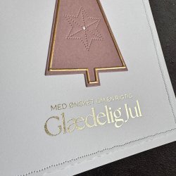 Simple and Basic Hot Foil Plate "Julehilsen"  
