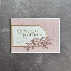 Simple and Basic Hot Foil Plate "Julehilsen"  