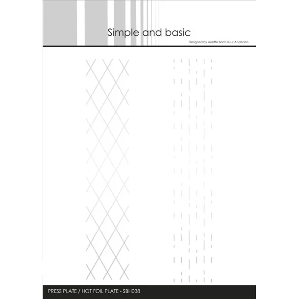 Simple and Basic: Press Plate/Hot Foil Plate "Background Strips"  