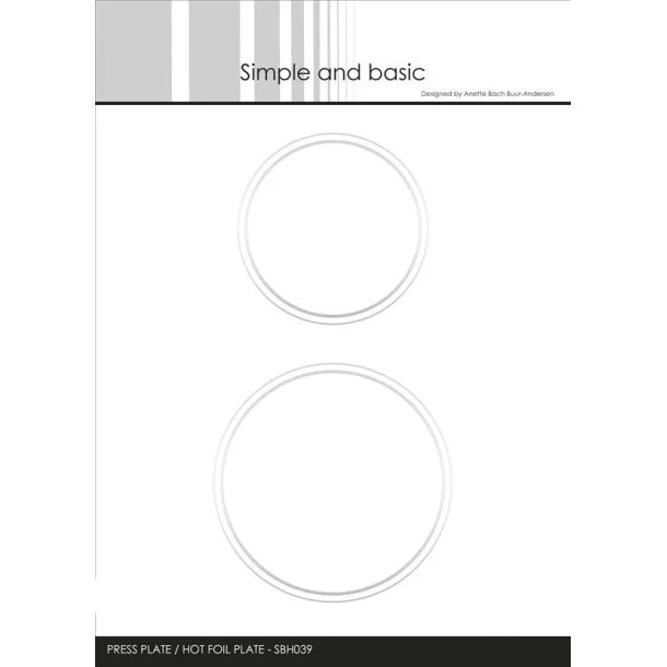 Simple and Basic: Press Plate/Hot Foil Plate "Circles"  