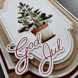 Simple and Basic: Press Plate/Dies "God Jul &amp; Gl�delig Jul"  