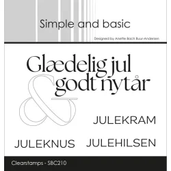 Simple and Basic: Stempel "Julehilsen"  
