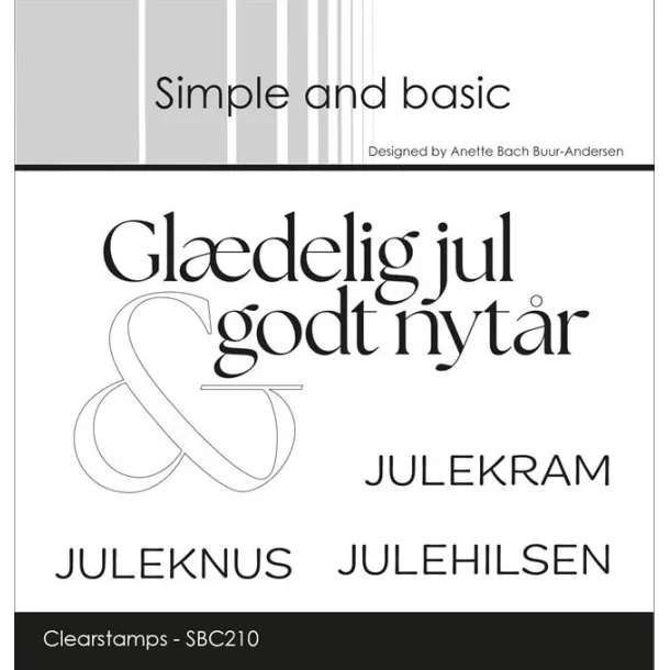 Simple and Basic: Stempel "Julehilsen"  