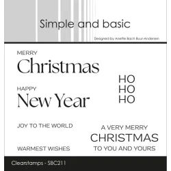 Simple and Basic: Stempel "Merry Christmas"  