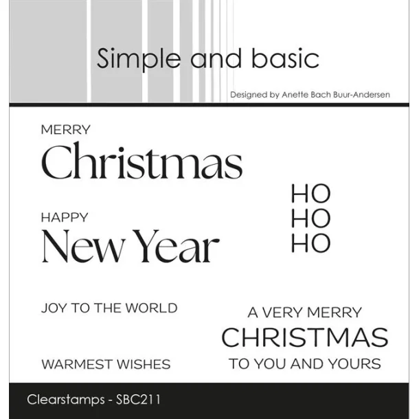 Simple and Basic: Stempel "Merry Christmas"  