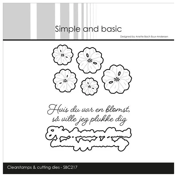 Simple and Basic: Clearstamp &amp; Die "Danske Tekster"  