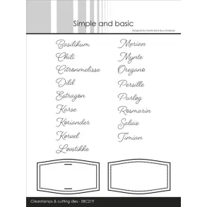 Simple and Basic: Clearstamp & Dies 