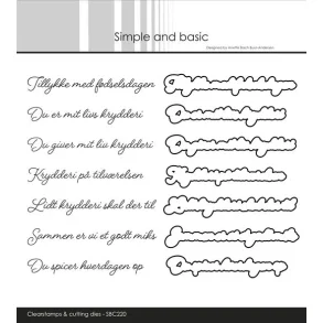 Simple and Basic: Clearstamp & Dies 