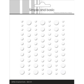Simple and Basic: Glitter Enamel Dots 