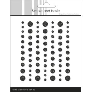 Simple and Basic: Glitter Enamel Dots 
