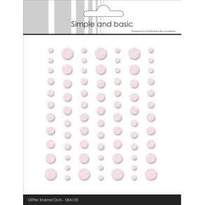 Simple and Basic: Glitter Enamel Dots 