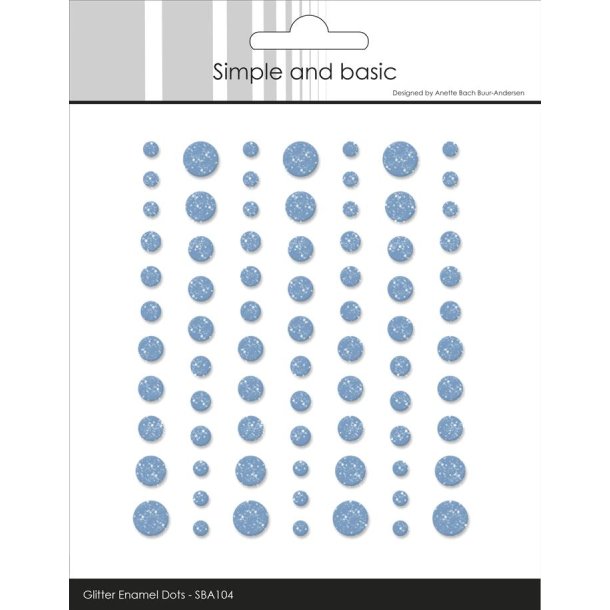 Simple and Basic: Glitter Enamel Dots "Light Blue" 