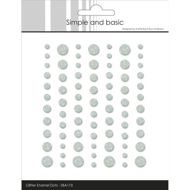 Simple and Basic: Glitter Enamel Dots "Eucalyptus" 