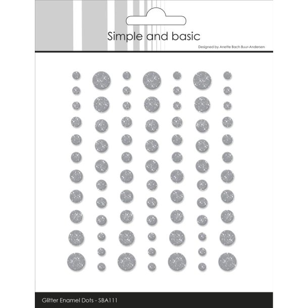 Simple and Basic: Glitter Enamel Dots "Concrete" 