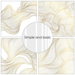 Simple &amp; Basic Design: "Golden Waves"