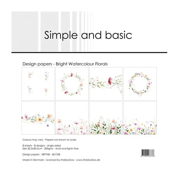 Simple &amp; Basic Design: "Bright Watercolour Florals"