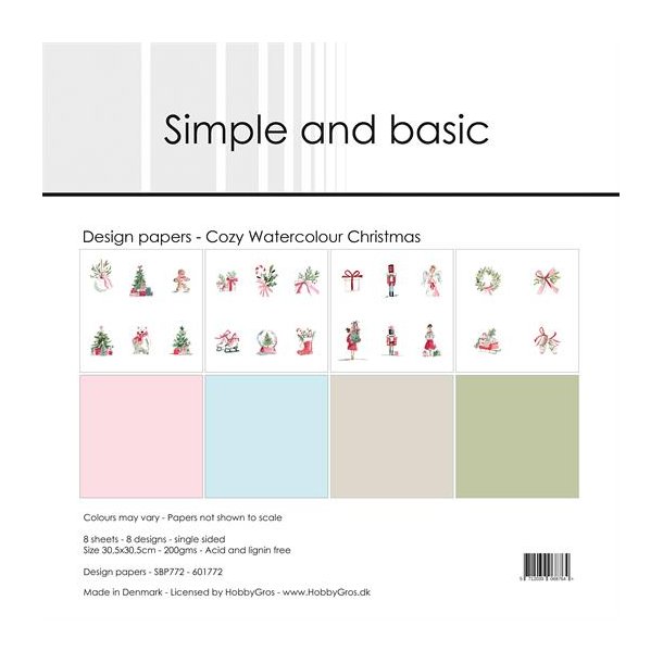 Simple &amp; Basic Design: "Cozy Watercolour Christmas"