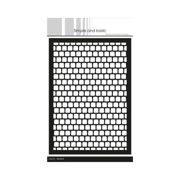 Simple and Basic stencil: "Cobblestones"  